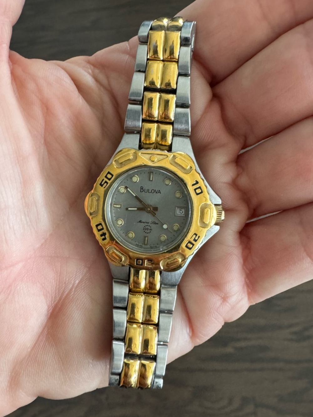 Vintage Women’s Bulova Two-Toned Marine Star Watch